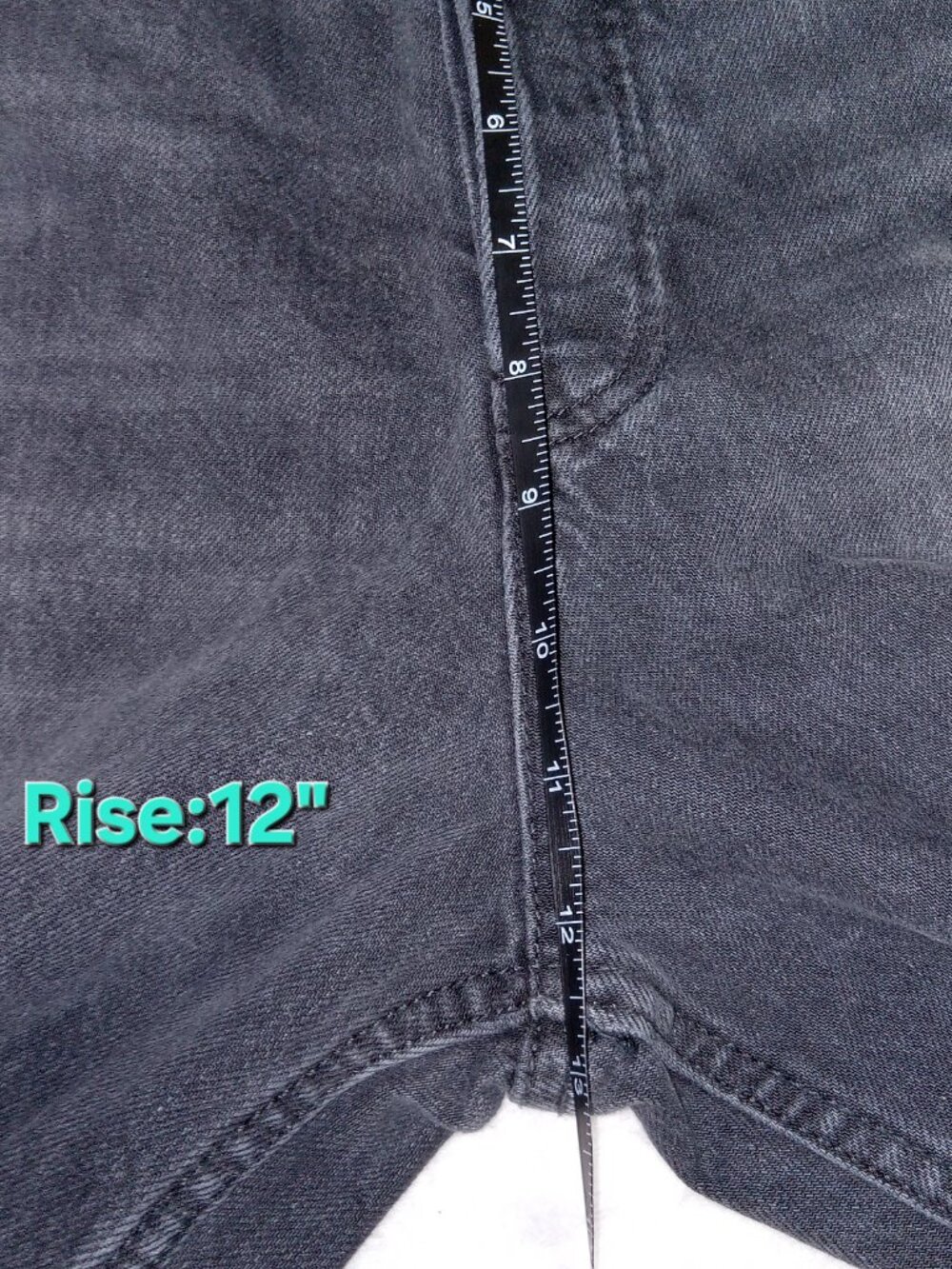 We The Free Women’s Sz 31 High Rise Wide-Leg Jeans Black Dark Wash Denim Button - Picture 11 of 14